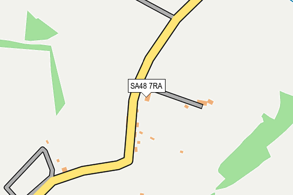 SA48 7RA map - OS OpenMap – Local (Ordnance Survey)