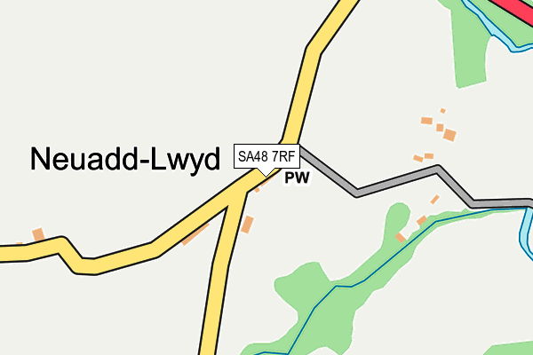 SA48 7RF map - OS OpenMap – Local (Ordnance Survey)