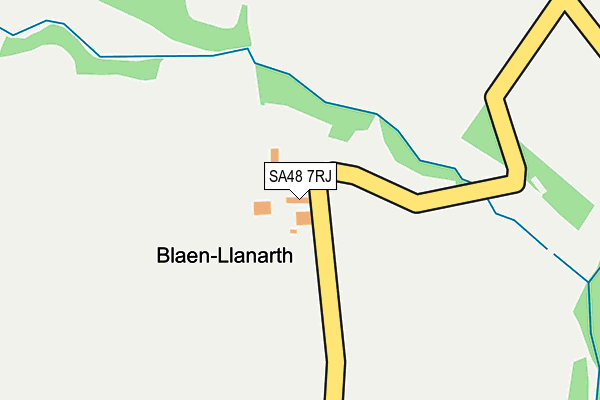 SA48 7RJ map - OS OpenMap – Local (Ordnance Survey)