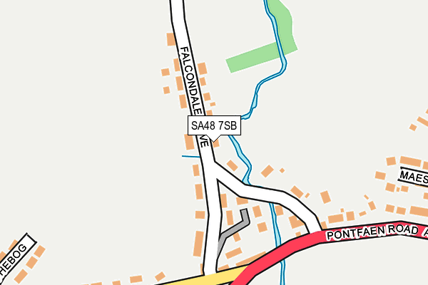 SA48 7SB map - OS OpenMap – Local (Ordnance Survey)