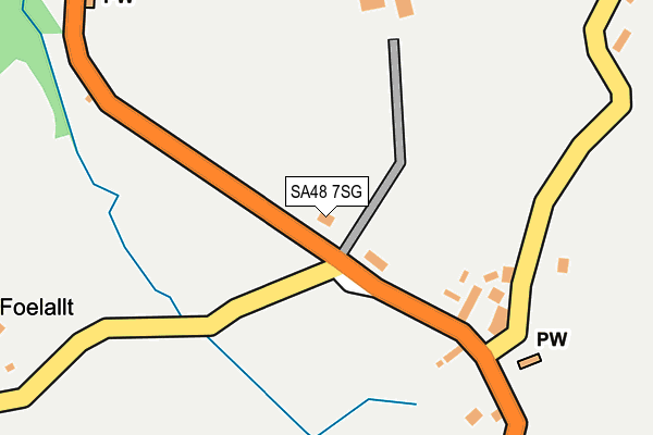 SA48 7SG map - OS OpenMap – Local (Ordnance Survey)