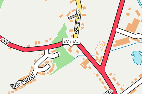 SA48 8AL map - OS OpenMap – Local (Ordnance Survey)