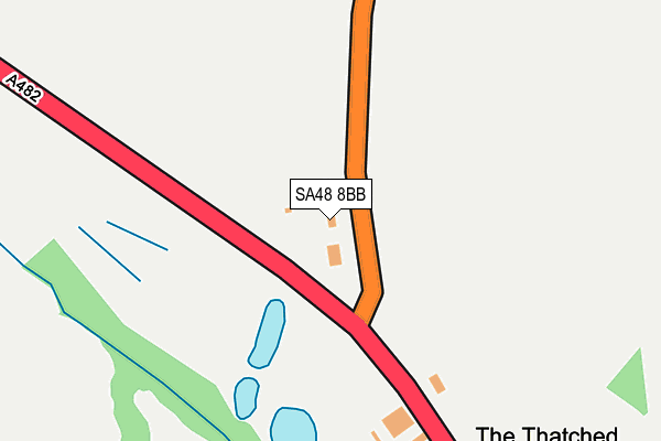 SA48 8BB map - OS OpenMap – Local (Ordnance Survey)