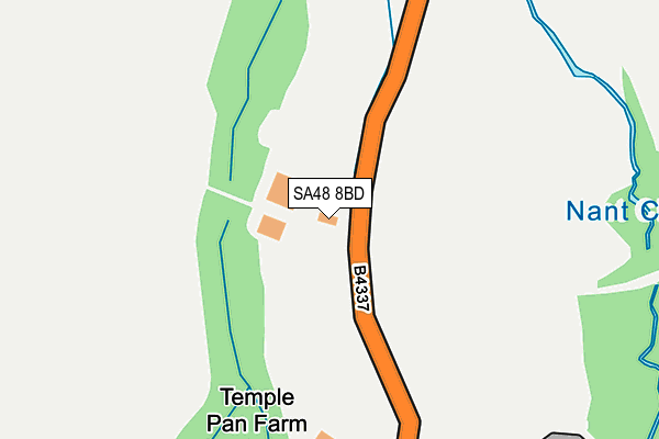 SA48 8BD map - OS OpenMap – Local (Ordnance Survey)