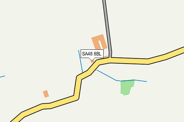 SA48 8BL map - OS OpenMap – Local (Ordnance Survey)