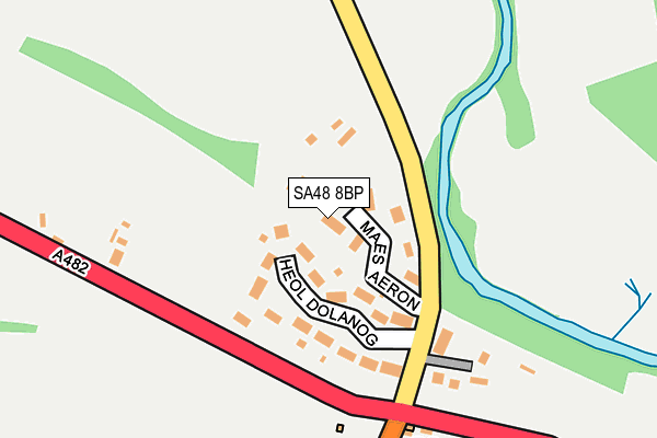 SA48 8BP map - OS OpenMap – Local (Ordnance Survey)