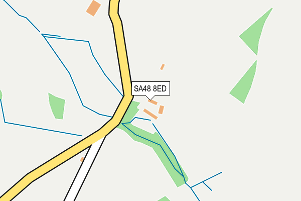 SA48 8ED map - OS OpenMap – Local (Ordnance Survey)