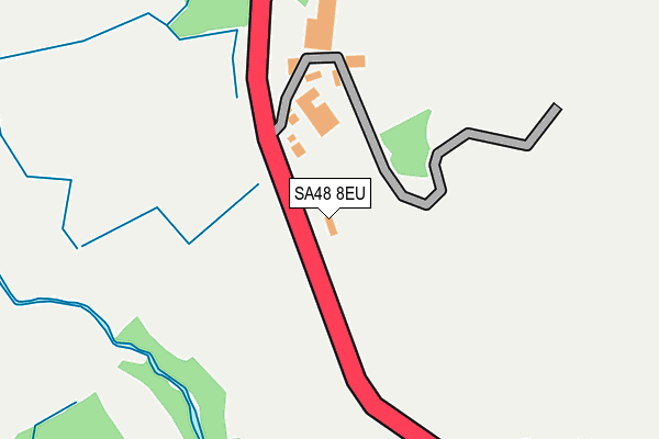 SA48 8EU map - OS OpenMap – Local (Ordnance Survey)