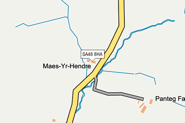 SA48 8HA map - OS OpenMap – Local (Ordnance Survey)