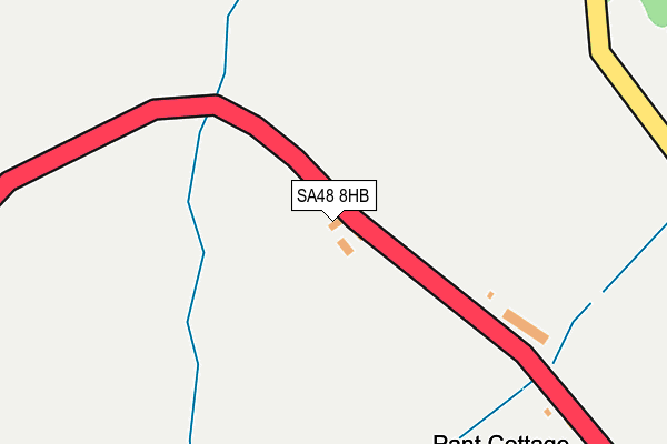 SA48 8HB map - OS OpenMap – Local (Ordnance Survey)