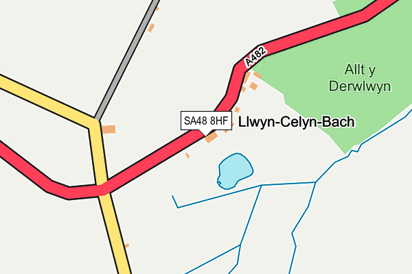 SA48 8HF map - OS OpenMap – Local (Ordnance Survey)