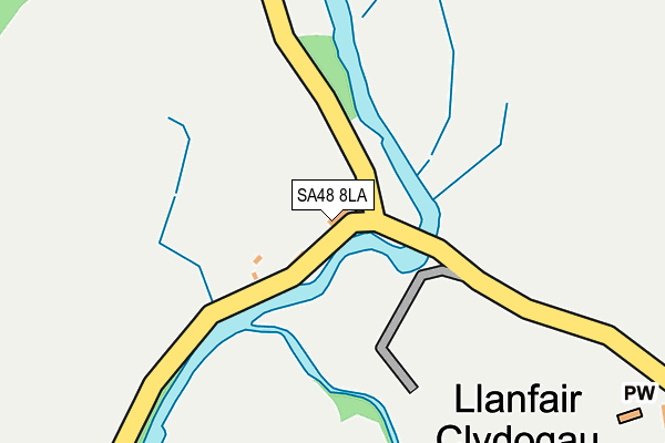 SA48 8LA map - OS OpenMap – Local (Ordnance Survey)
