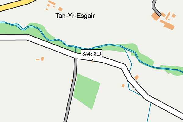 SA48 8LJ map - OS OpenMap – Local (Ordnance Survey)