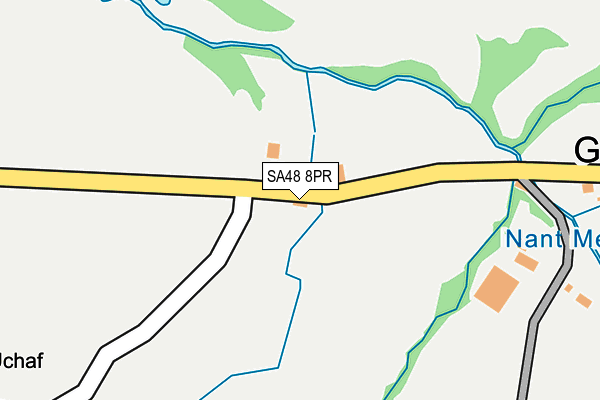 SA48 8PR map - OS OpenMap – Local (Ordnance Survey)