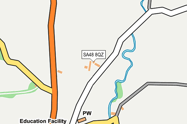 SA48 8QZ map - OS OpenMap – Local (Ordnance Survey)