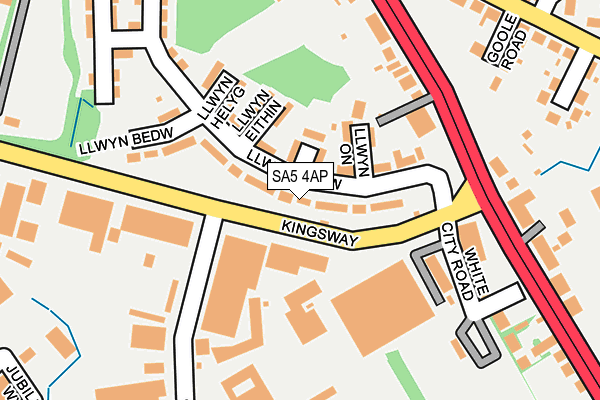 SA5 4AP map - OS OpenMap – Local (Ordnance Survey)