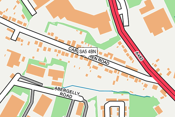 SA5 4BN map - OS OpenMap – Local (Ordnance Survey)