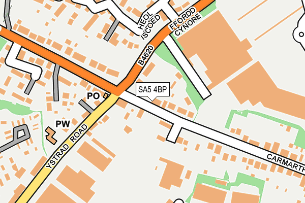 SA5 4BP map - OS OpenMap – Local (Ordnance Survey)