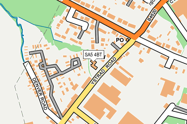 SA5 4BT map - OS OpenMap – Local (Ordnance Survey)