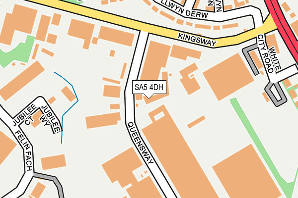 SA5 4DH map - OS OpenMap – Local (Ordnance Survey)