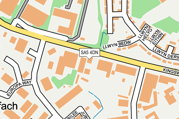 SA5 4DN map - OS OpenMap – Local (Ordnance Survey)