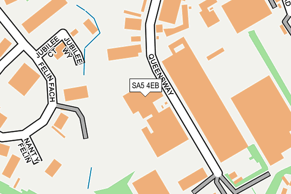 SA5 4EB map - OS OpenMap – Local (Ordnance Survey)