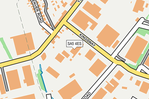 SA5 4ES map - OS OpenMap – Local (Ordnance Survey)