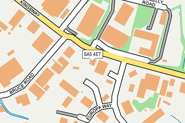 SA5 4ET map - OS OpenMap – Local (Ordnance Survey)