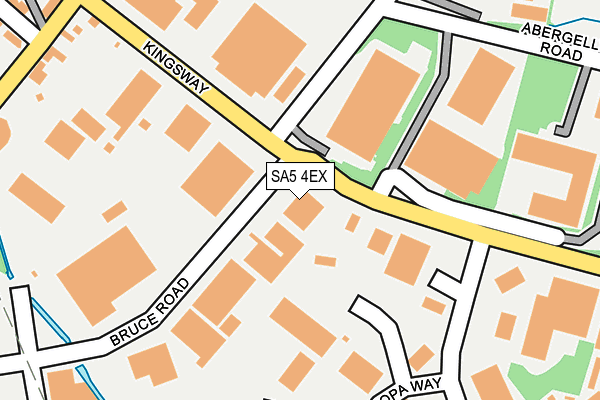 SA5 4EX map - OS OpenMap – Local (Ordnance Survey)