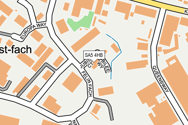 SA5 4HB map - OS OpenMap – Local (Ordnance Survey)