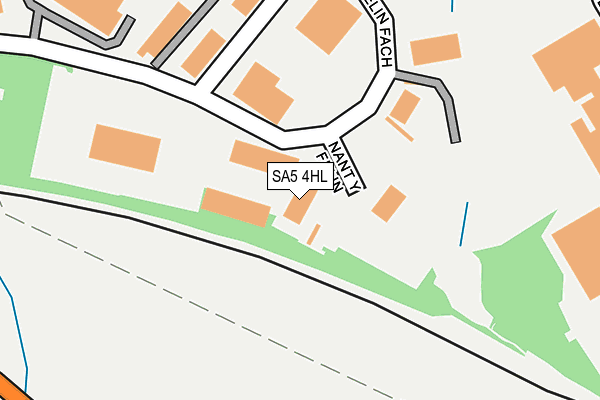 SA5 4HL map - OS OpenMap – Local (Ordnance Survey)