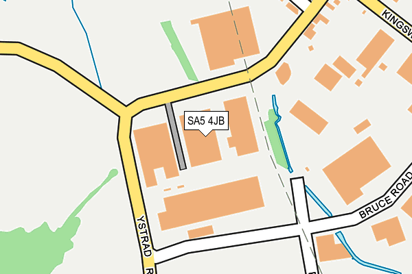 SA5 4JB map - OS OpenMap – Local (Ordnance Survey)