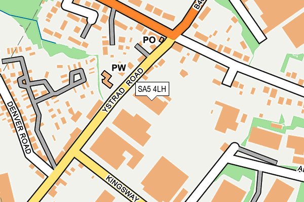 SA5 4LH map - OS OpenMap – Local (Ordnance Survey)