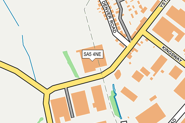 SA5 4NE map - OS OpenMap – Local (Ordnance Survey)