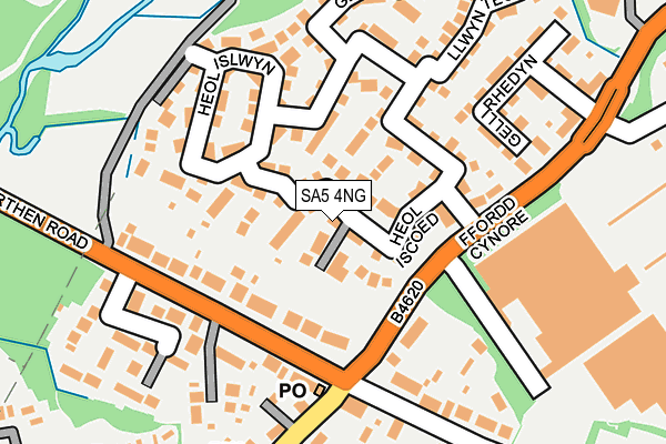 SA5 4NG map - OS OpenMap – Local (Ordnance Survey)