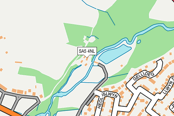 SA5 4NL map - OS OpenMap – Local (Ordnance Survey)