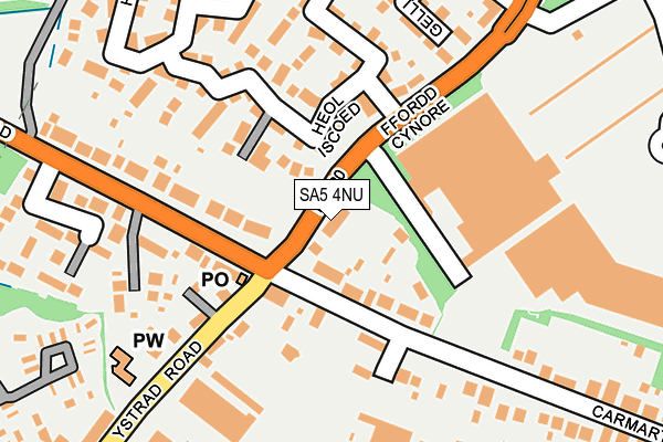 SA5 4NU map - OS OpenMap – Local (Ordnance Survey)