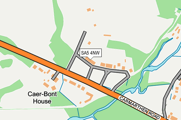 SA5 4NW map - OS OpenMap – Local (Ordnance Survey)