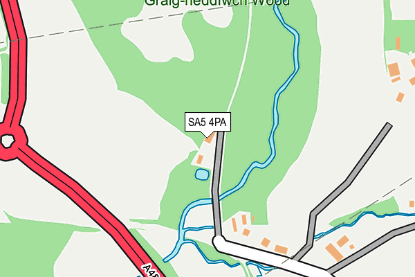 SA5 4PA map - OS OpenMap – Local (Ordnance Survey)