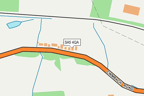 SA5 4QA map - OS OpenMap – Local (Ordnance Survey)