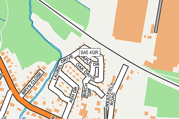 SA5 4QR map - OS OpenMap – Local (Ordnance Survey)