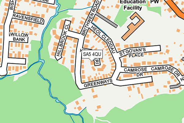 SA5 4QU map - OS OpenMap – Local (Ordnance Survey)