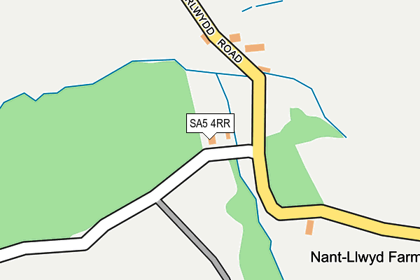 SA5 4RR map - OS OpenMap – Local (Ordnance Survey)