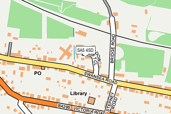 SA5 4SD map - OS OpenMap – Local (Ordnance Survey)