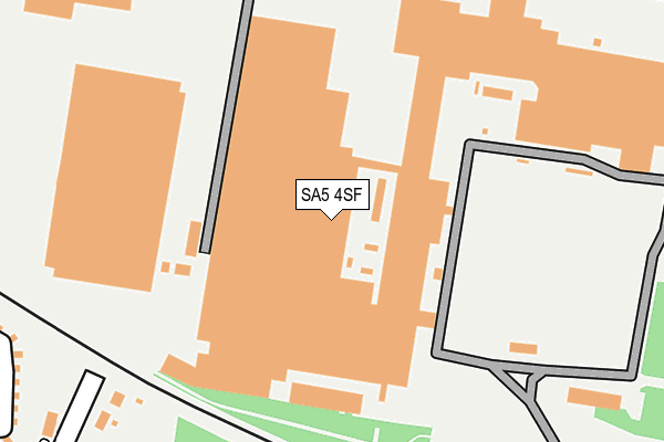 SA5 4SF map - OS OpenMap – Local (Ordnance Survey)