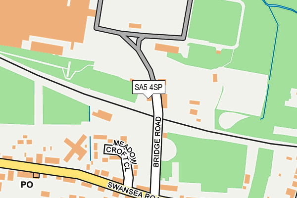 SA5 4SP map - OS OpenMap – Local (Ordnance Survey)