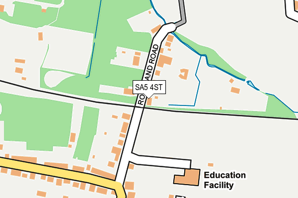 SA5 4ST map - OS OpenMap – Local (Ordnance Survey)