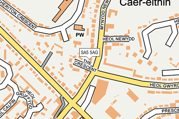 SA5 5AG map - OS OpenMap – Local (Ordnance Survey)