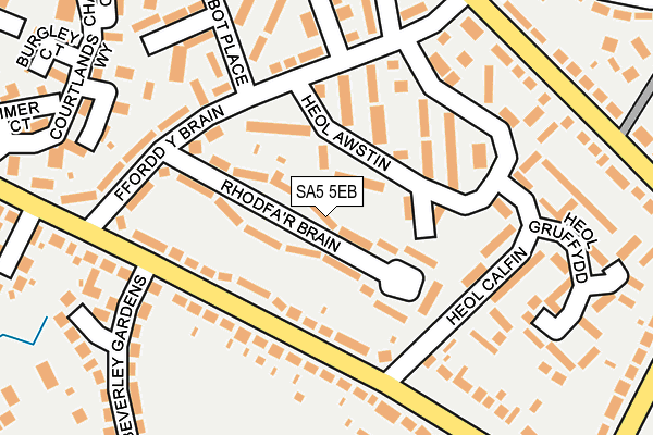 SA5 5EB map - OS OpenMap – Local (Ordnance Survey)
