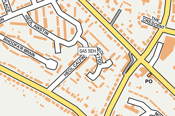 SA5 5EH map - OS OpenMap – Local (Ordnance Survey)